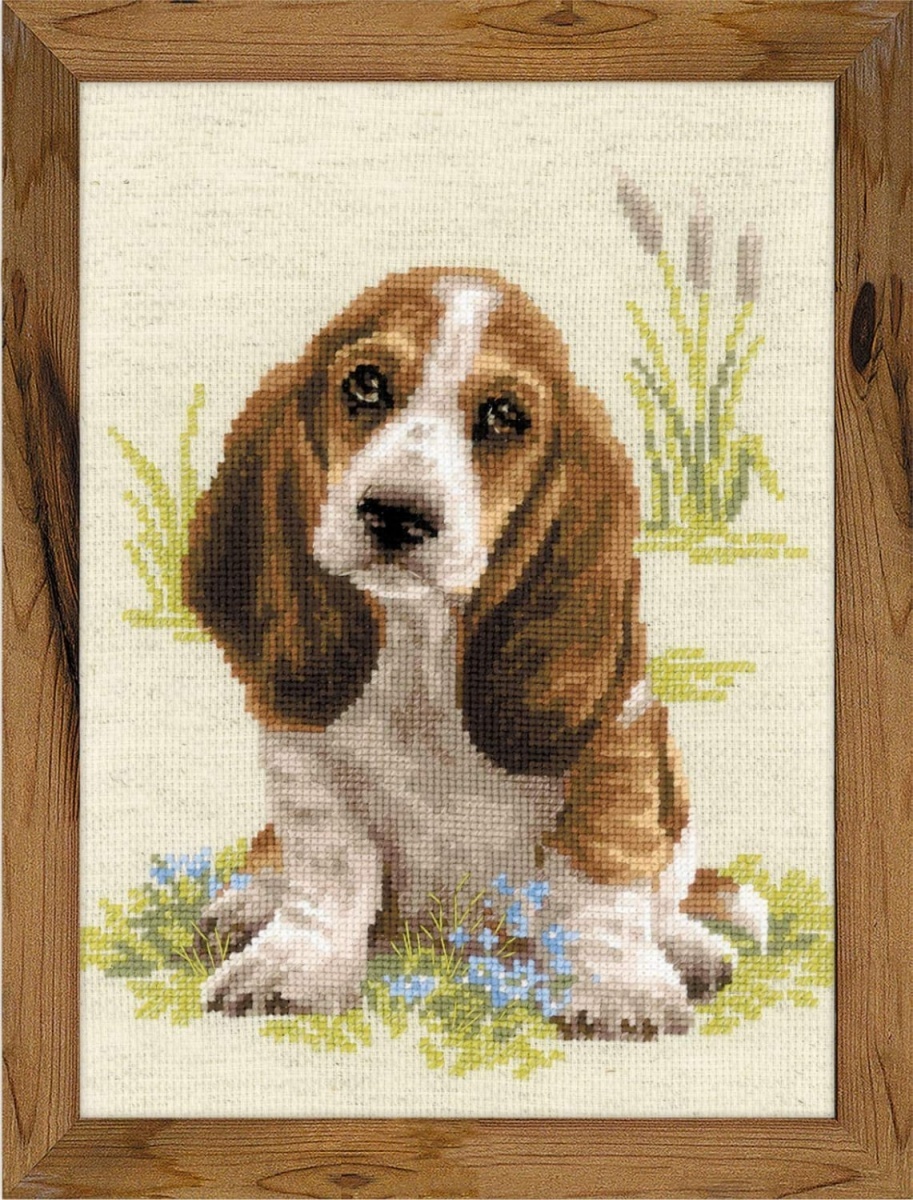 Basset Hound Puppy Cross Stitch Kit фото 1