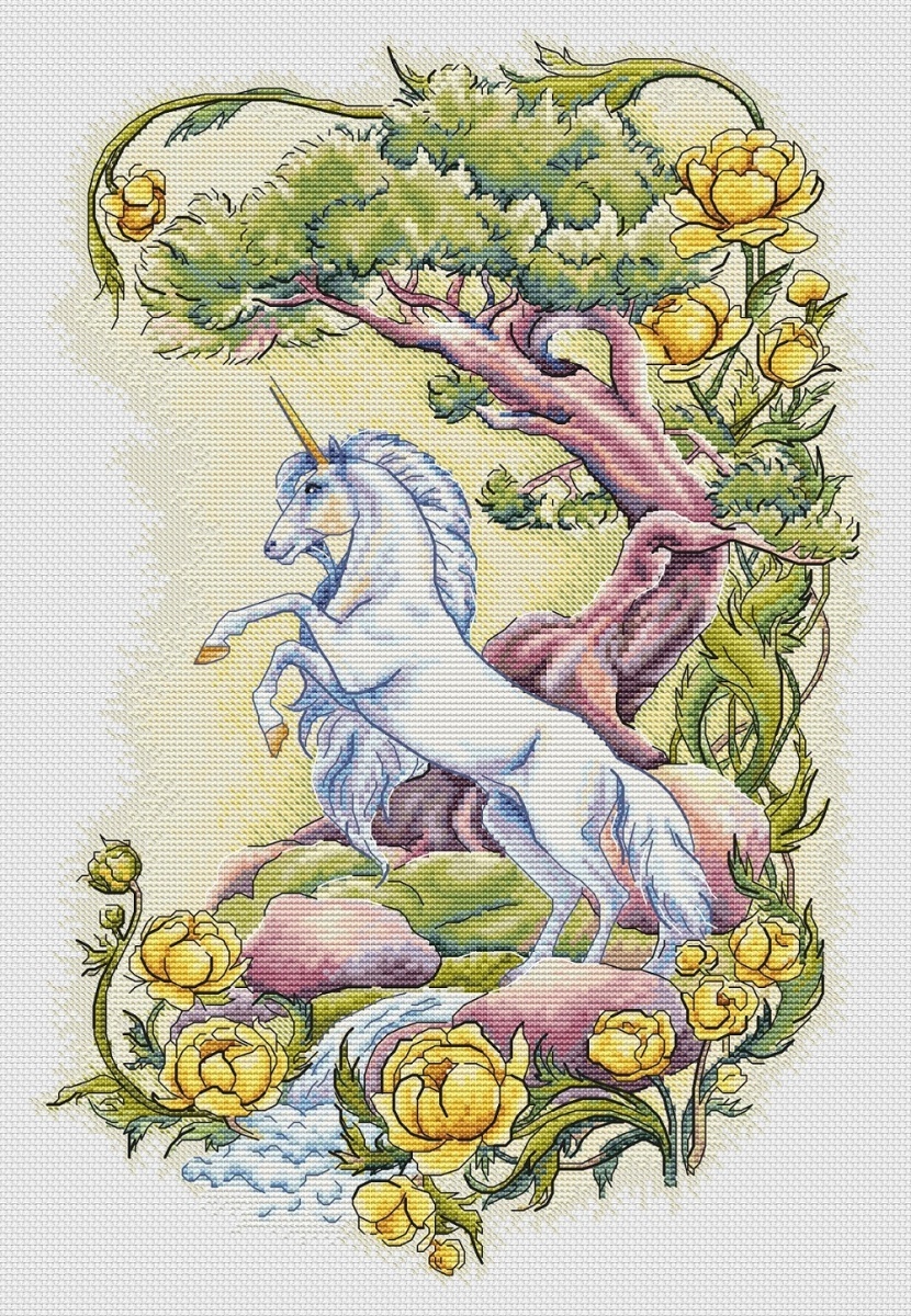 The Diptych. Unicorn Cross Stitch Pattern фото 1