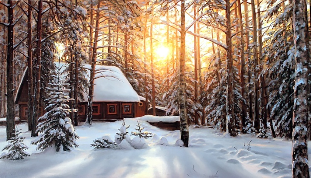A Winter Landscape Diamond Painting Kit фото 1