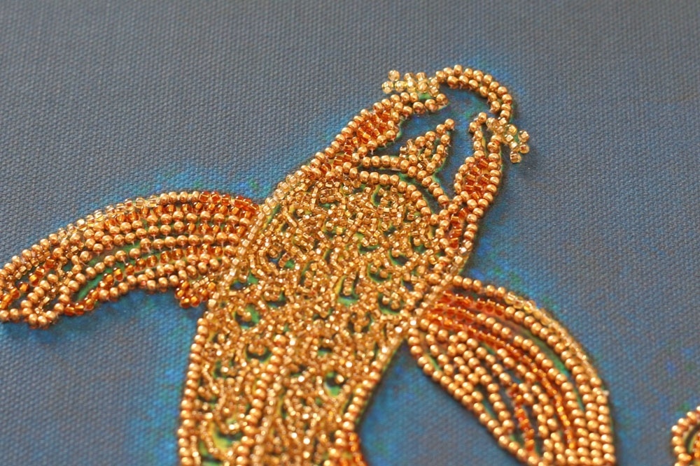 Koi Blue Bead Embroidery Kit фото 3
