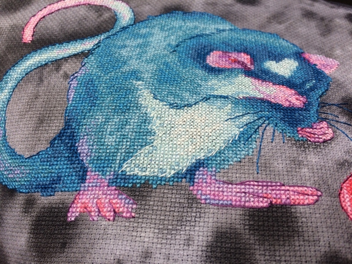 Rat Washing Up Cross Stitch Pattern фото 4