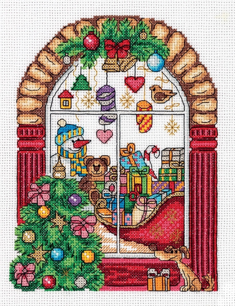 Christmas Shop Window Cross Stitch Kit фото 1