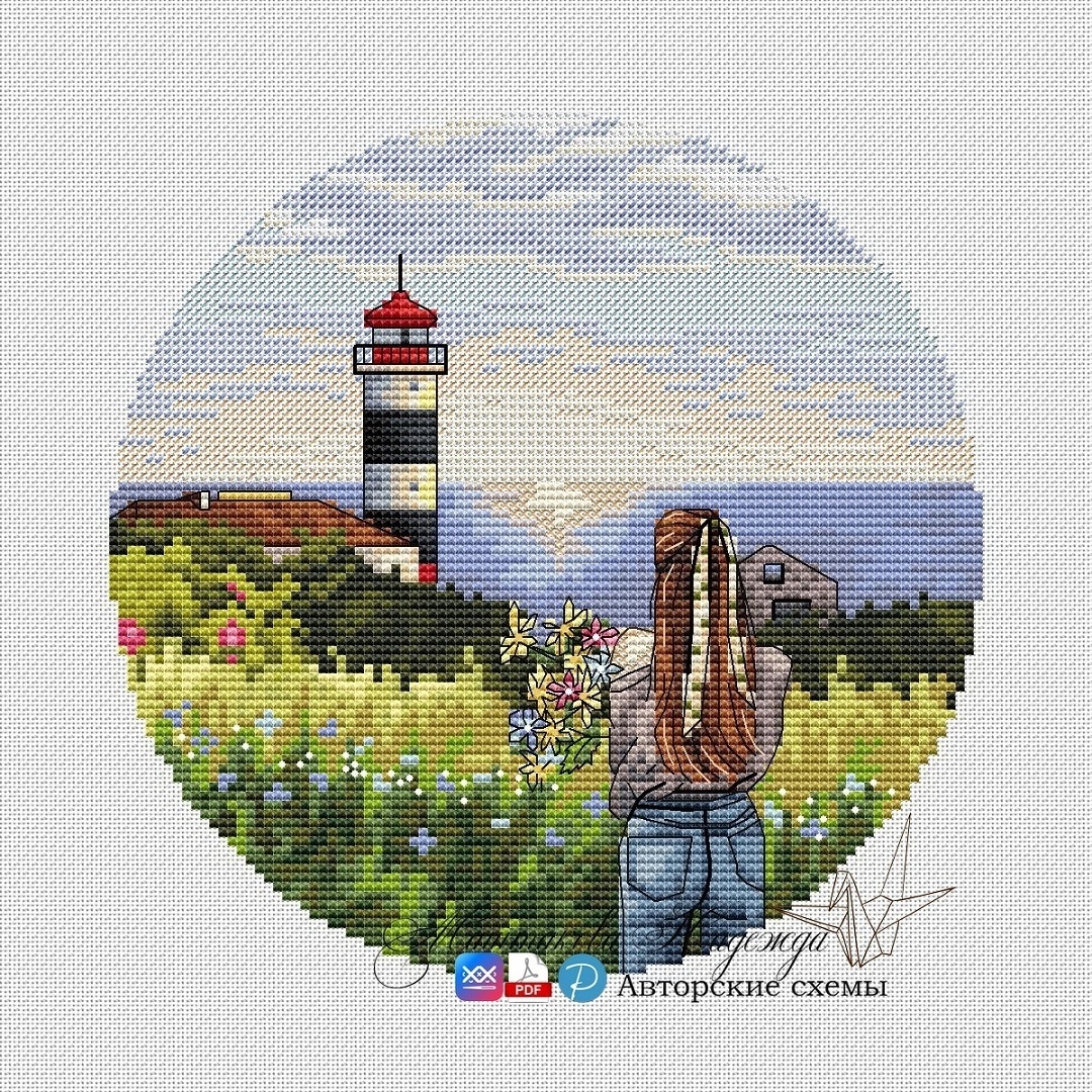 Egorov Lighthouse Cross Stitch Pattern фото 1