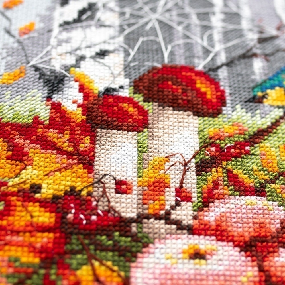 Autumn Colors Cross Stitch Kit by Magic Needle фото 8