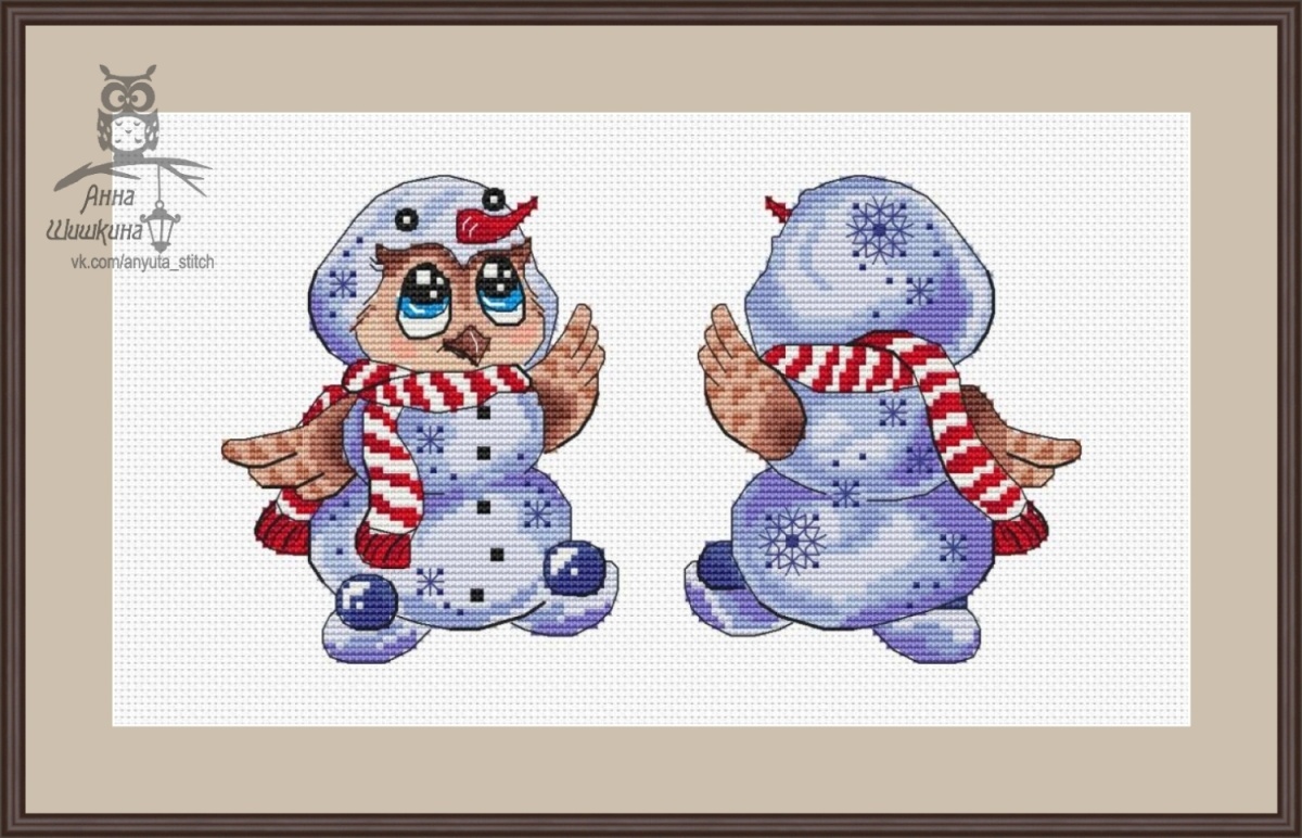 I'm a Snowman! Cross Stitch Pattern фото 1