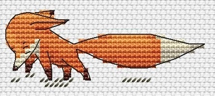 Fox Cubs Cross Stitch Pattern фото 5