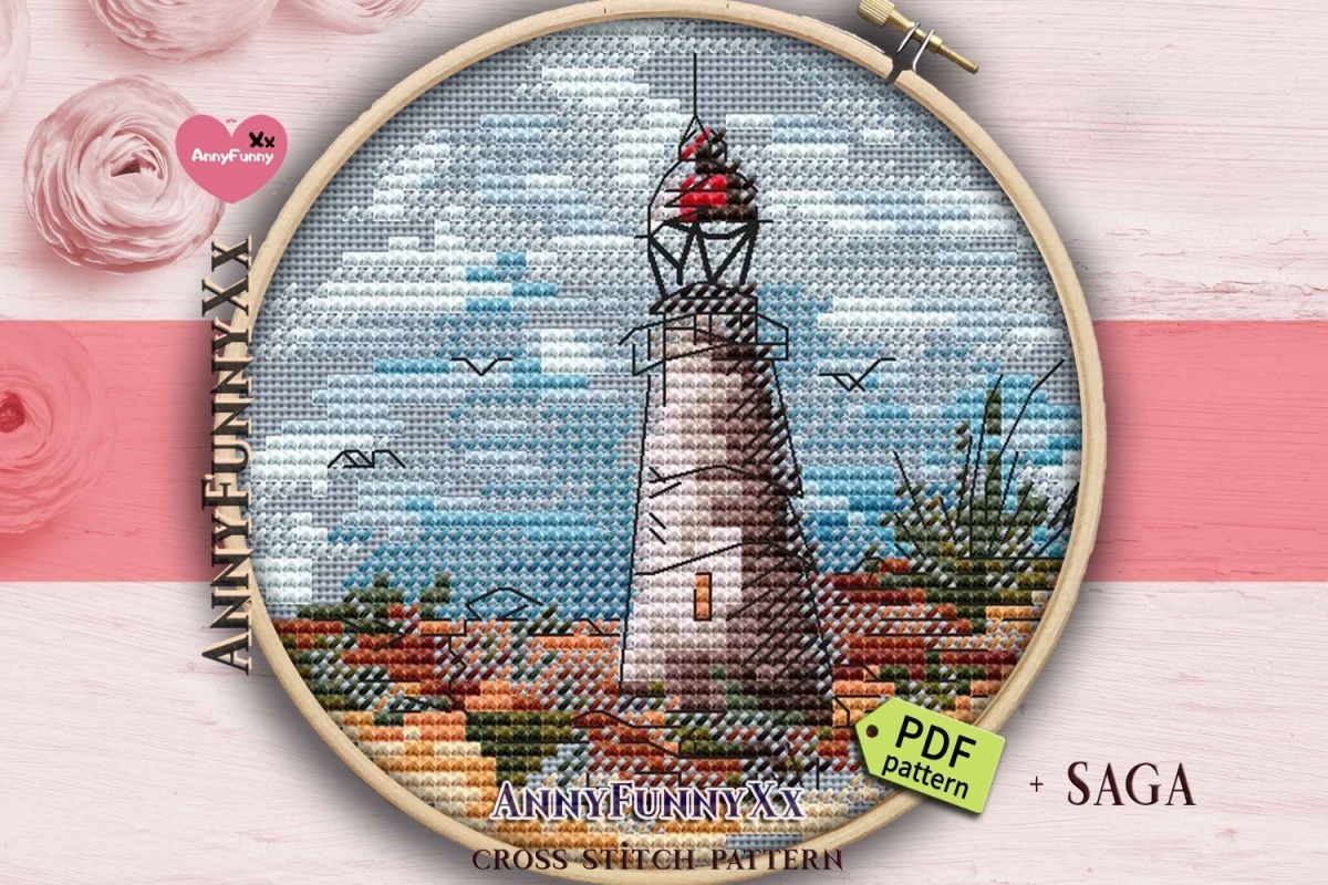 Small Lighthouse 4 Cross Stitch Pattern фото 1