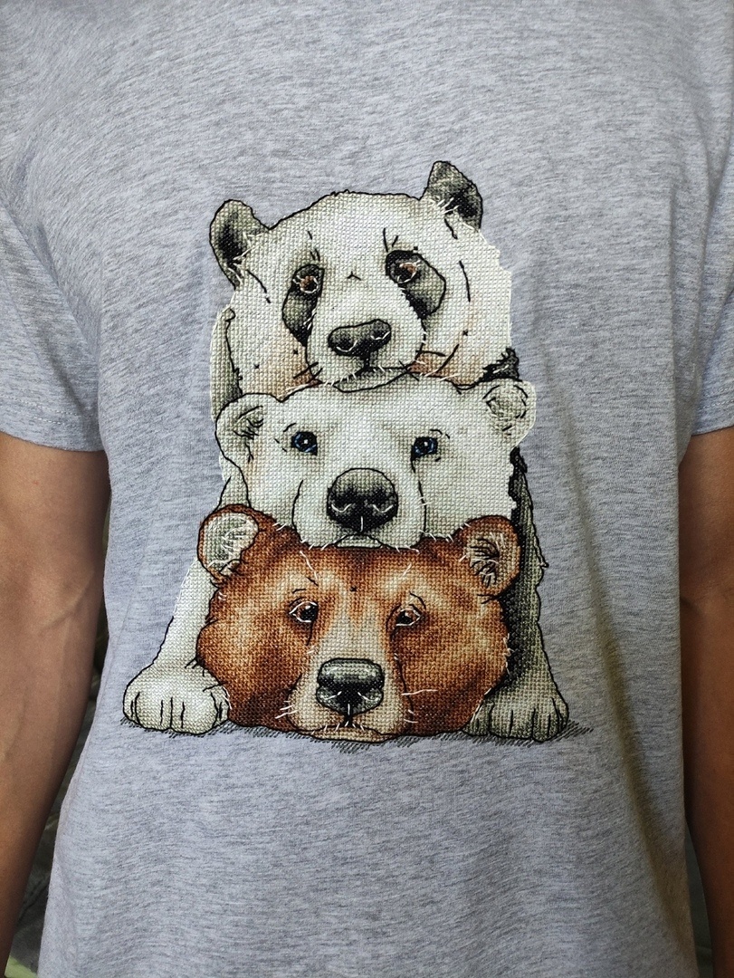 Three Bears Cross Stitch Pattern фото 3