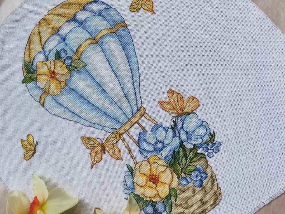 Flower Balloon Cross Stitch Pattern фото 7