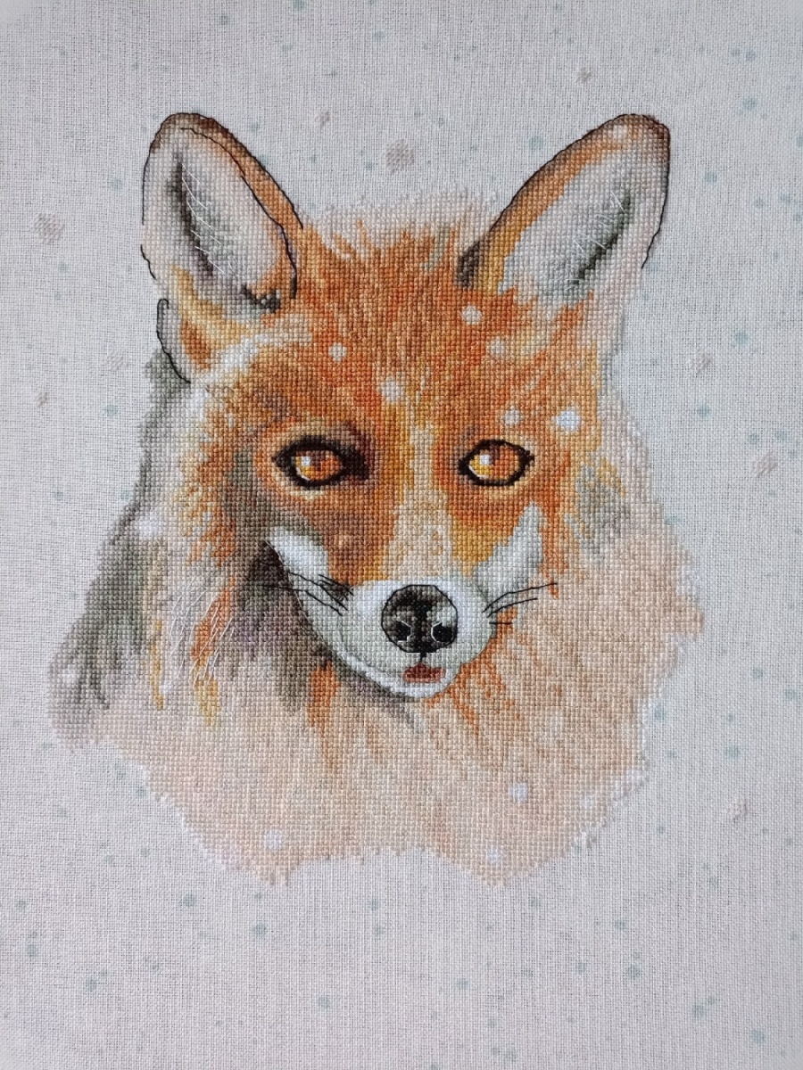 Snow Fox Cross Stitch Pattern фото 4
