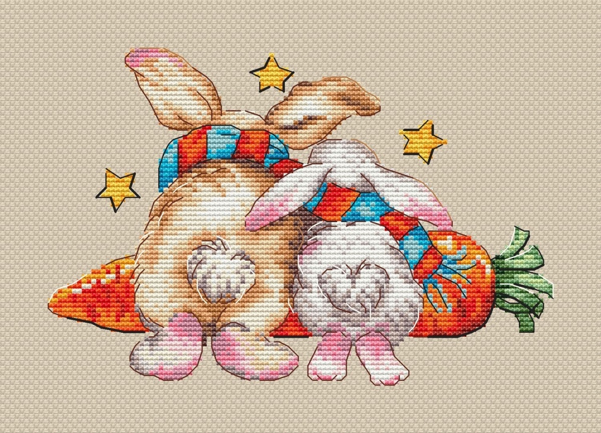Sampler with Rabbits 3 Cross Stitch Pattern фото 3