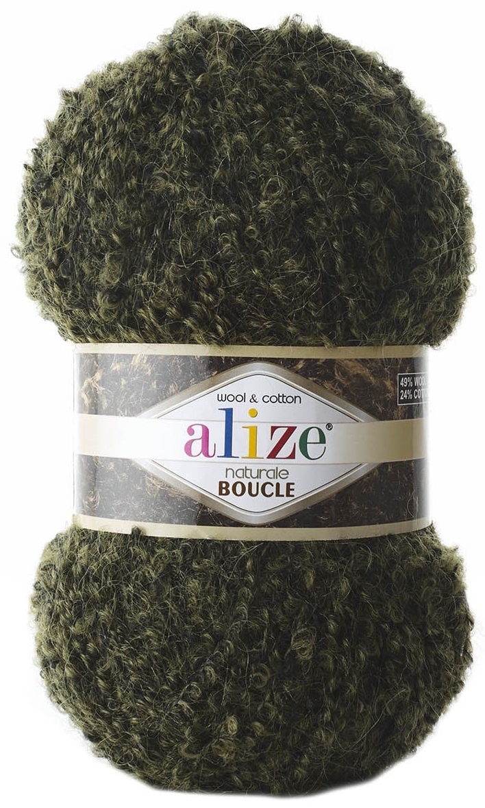 Alize Naturale Boucle, 49% Wool, 24% Cotton, 24% Acrylic, 3% Polyester 5 Skein Value Pack, 500g фото 15