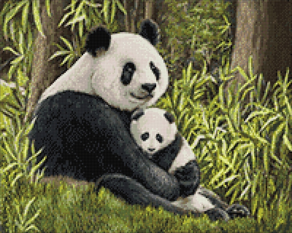 Mom Panda Diamond Painting Kit фото 2