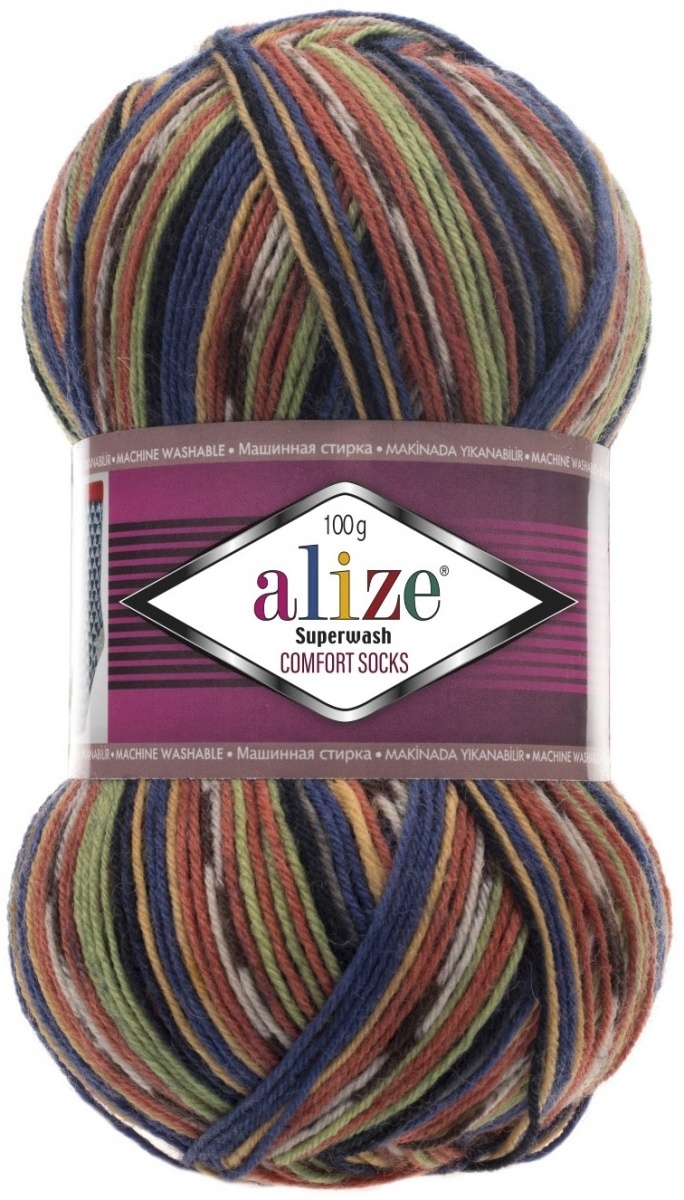Alize Superwash Comfort Socks 75% wool, 25% polyamide 5 Skein Value Pack, 500g фото 17