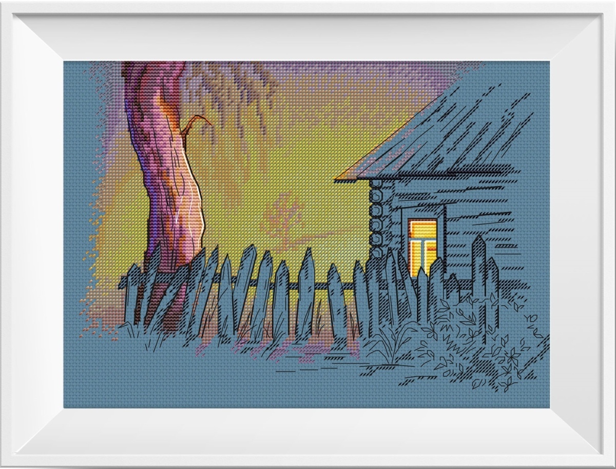 House in the Suburbs Cross Stitch Pattern фото 4