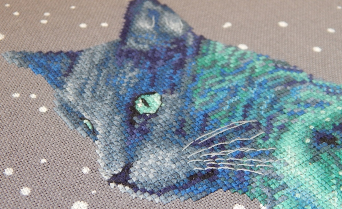 Night Cat Cross Stitch Pattern фото 6