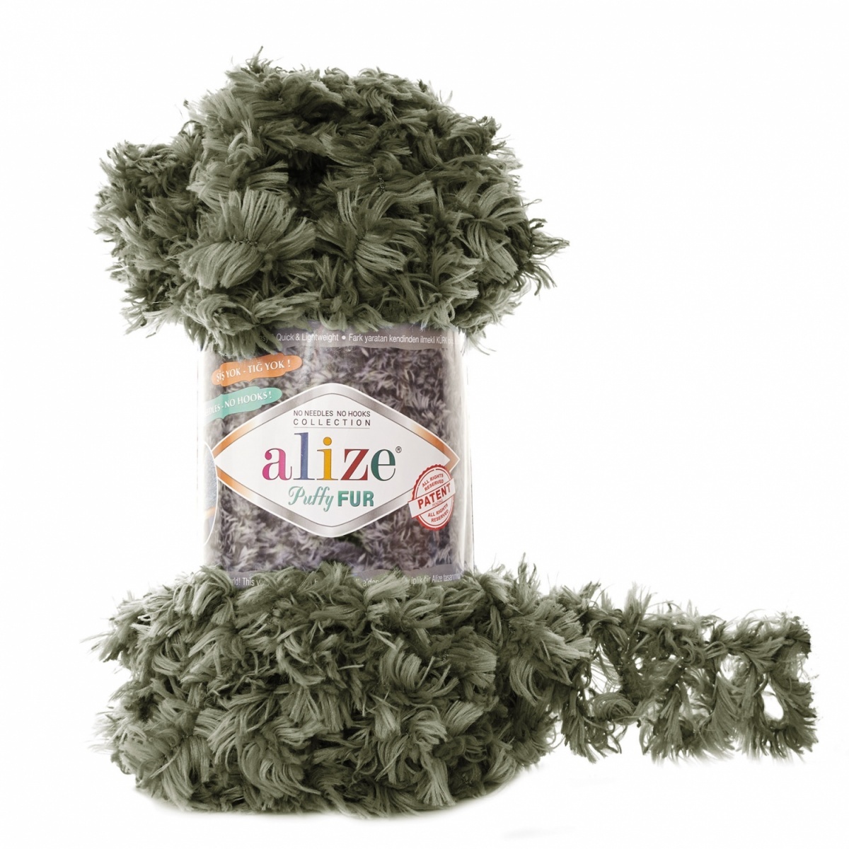 Alize Puffy Fur, 100% Polyester 5 Skein Value Pack, 500g фото 14