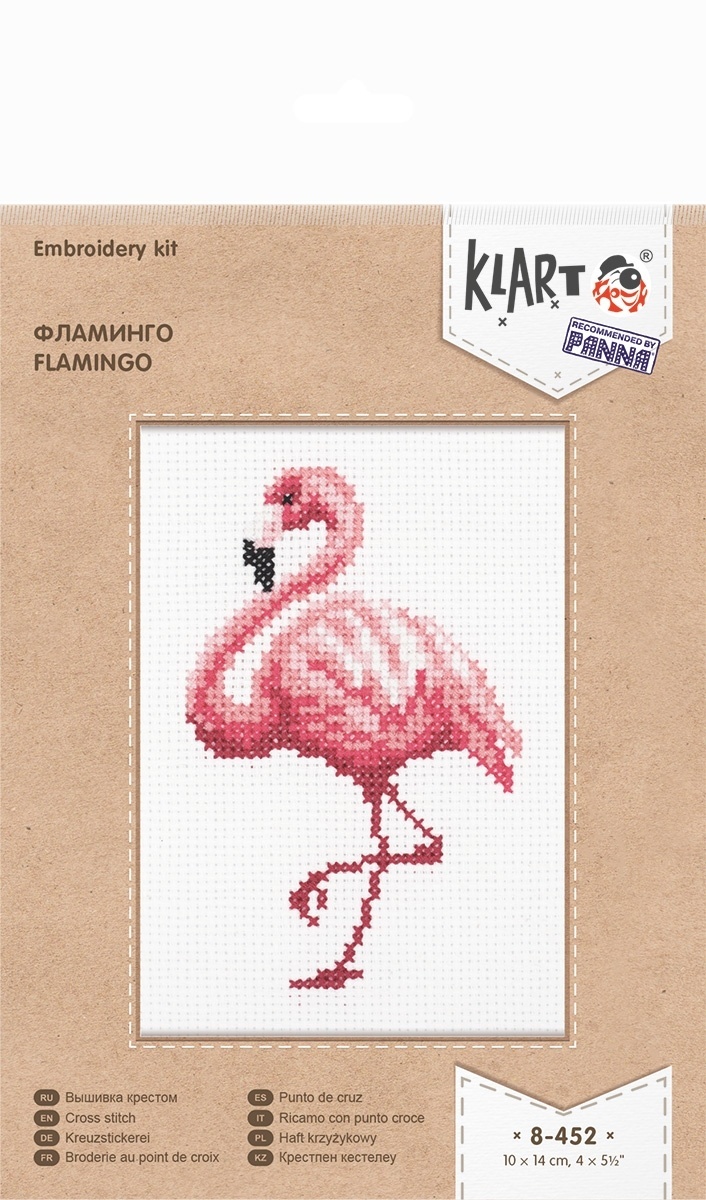 Flamingo Cross Stitch Kit by Klart фото 2