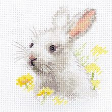 White Bunny Cross Stitch Kit фото 1
