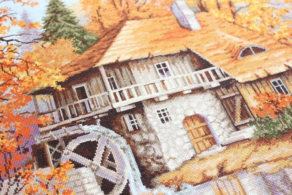 Autumn Landscape Embroidery Kit фото 3