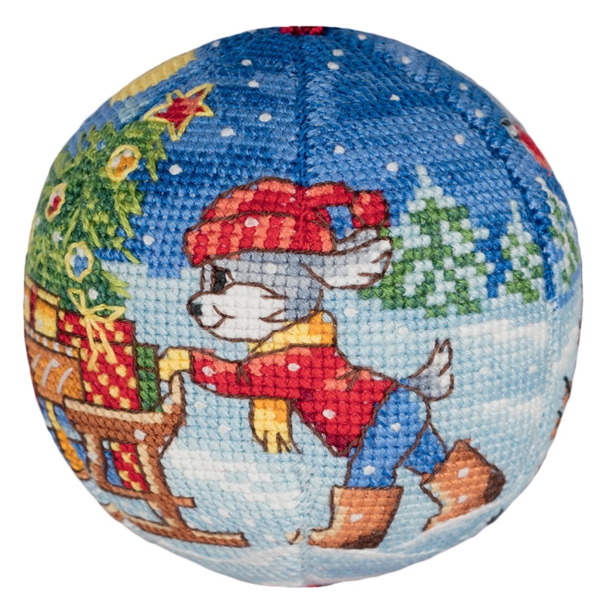Christmas Ornament. Holiday Coming Cross Stitch Kit фото 4