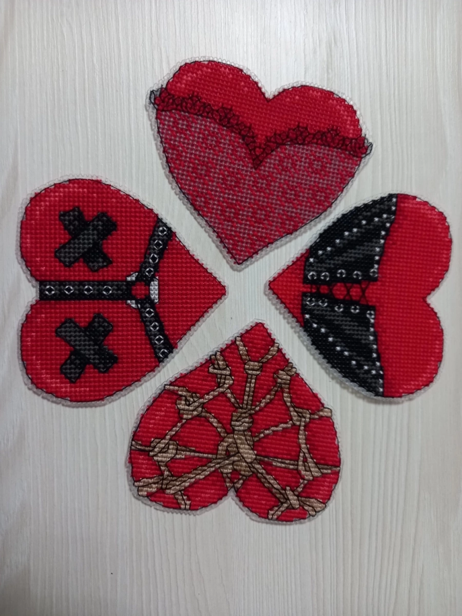 Hot Hearts Cross Stitch Pattern фото 6