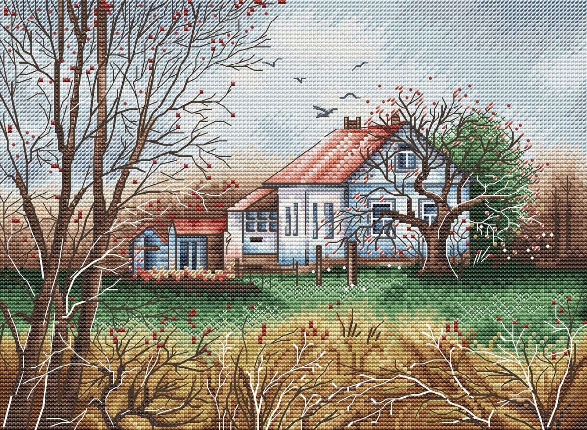 November House Cross Stitch Pattern фото 1