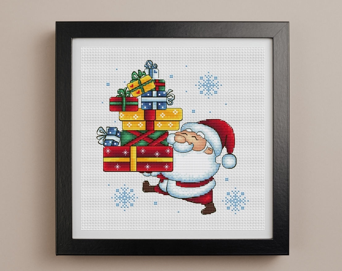 Funny Santa 4 Cross Stitch Pattern фото 1