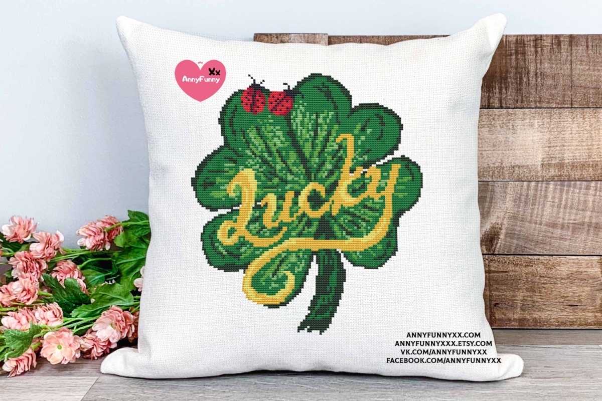 Clover for Good Luck Cross Stitch Pattern фото 5