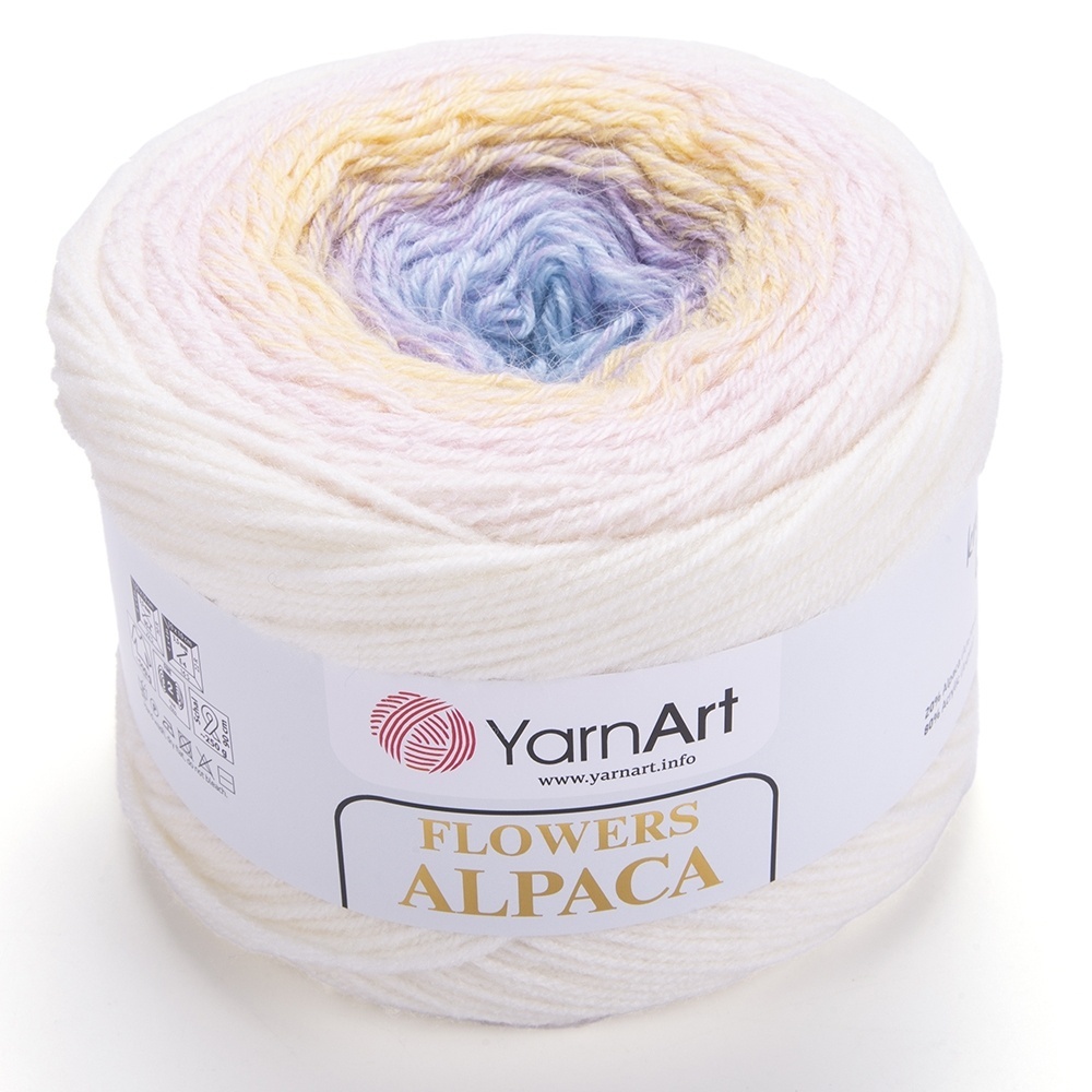 YarnArt Flowers Alpaca, 20% Alpaca, 80% Acrylic, 2 Skein Value Pack, 500g фото 3