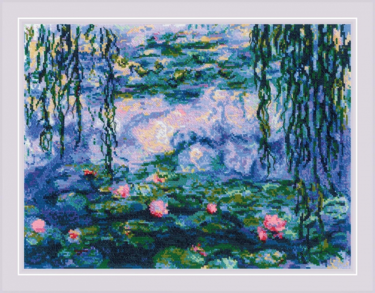 Water Lilies after C. Monet's Painting Cross Stitch Kit фото 1