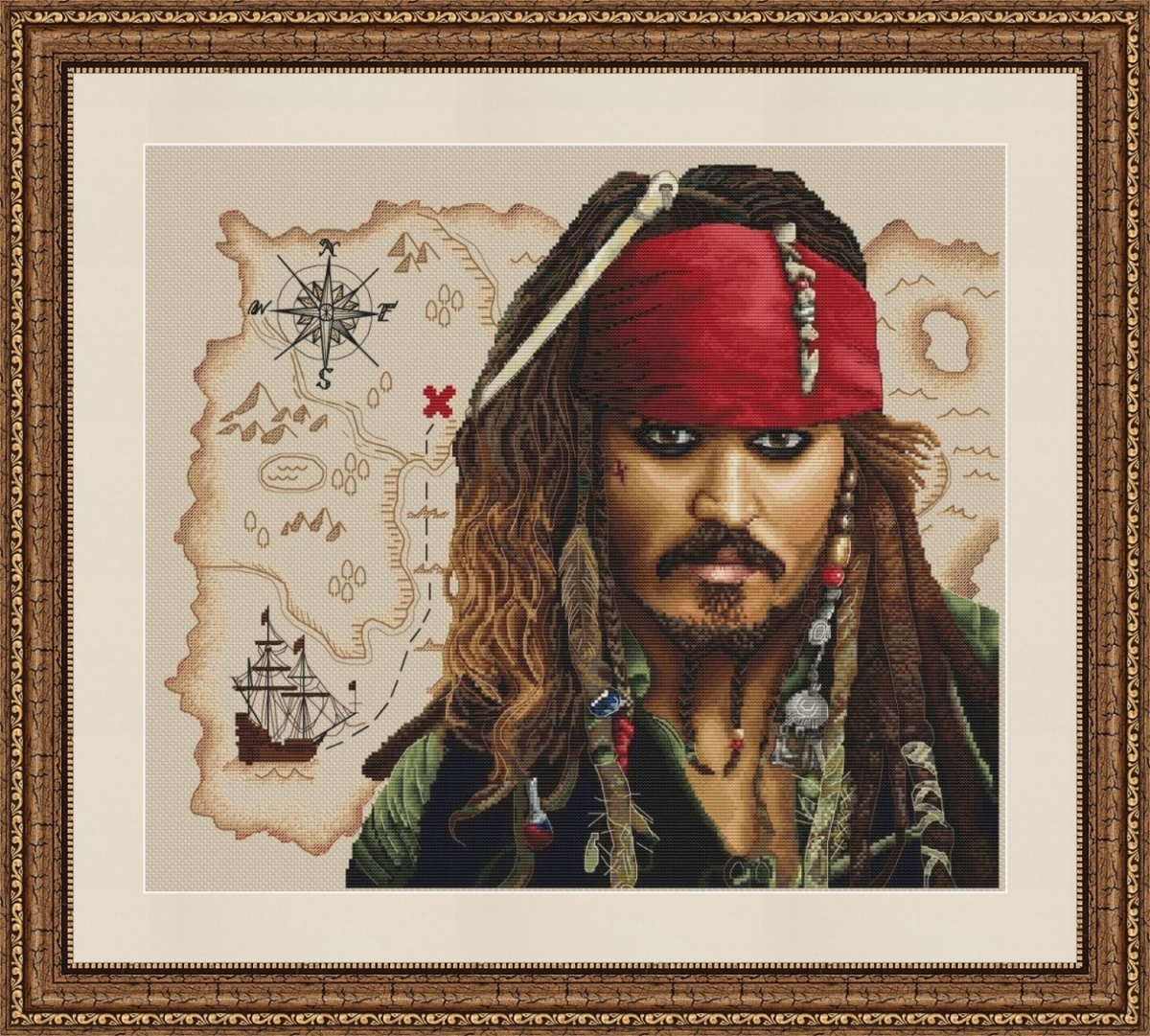 Captain Sparrow Cross Stitch Pattern фото 1