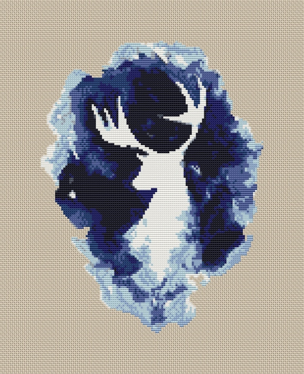Mystical Deer Cross Stitch Pattern фото 2
