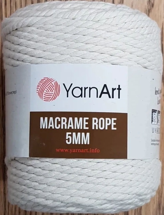 YarnArt Macrame Rope 5mm 60% cotton, 40% viscose and polyester, 2 Skein Value Pack, 1000g фото 4