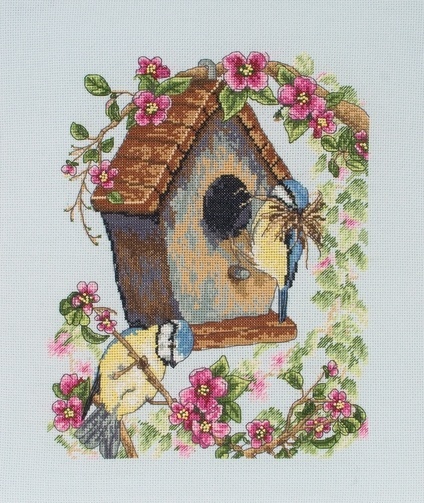 The Bird House Cross Stitch Kit фото 1
