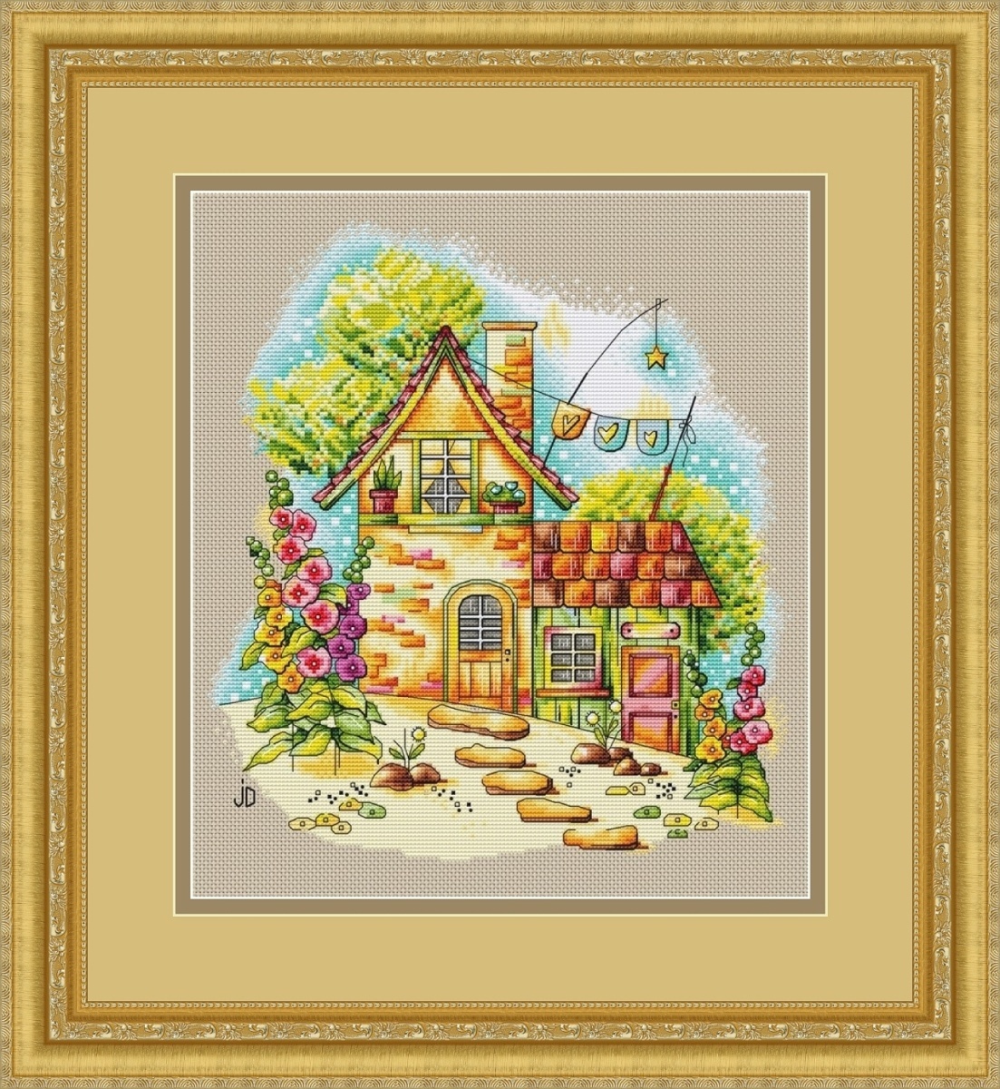 Houses. Summer Cross Stitch Pattern фото 1