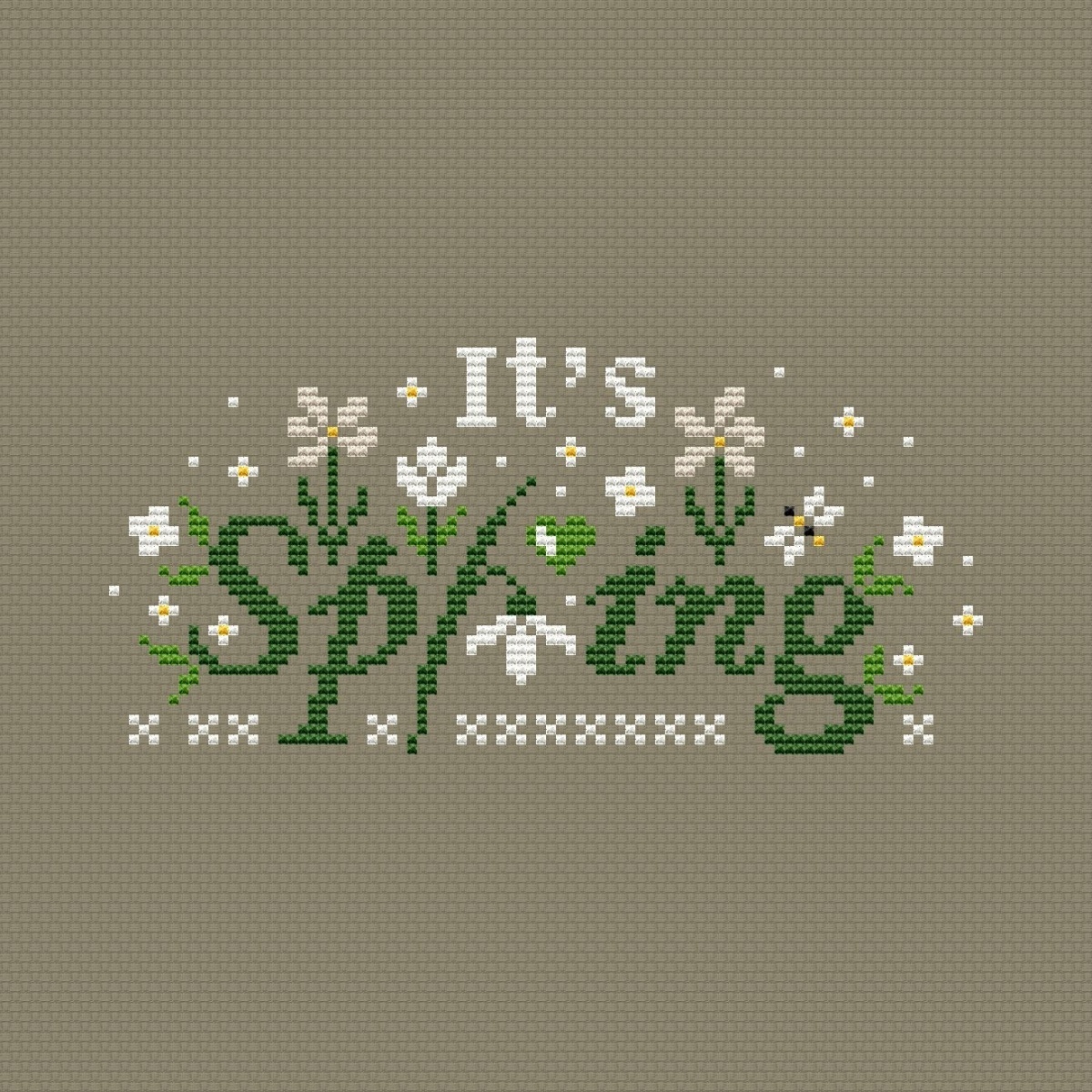 It's Spring Cross Stitch Pattern фото 1