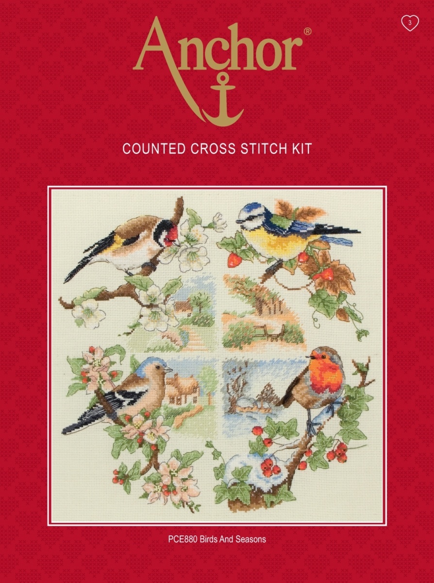 Birds and Seasons Cross Stitch Kit фото 2