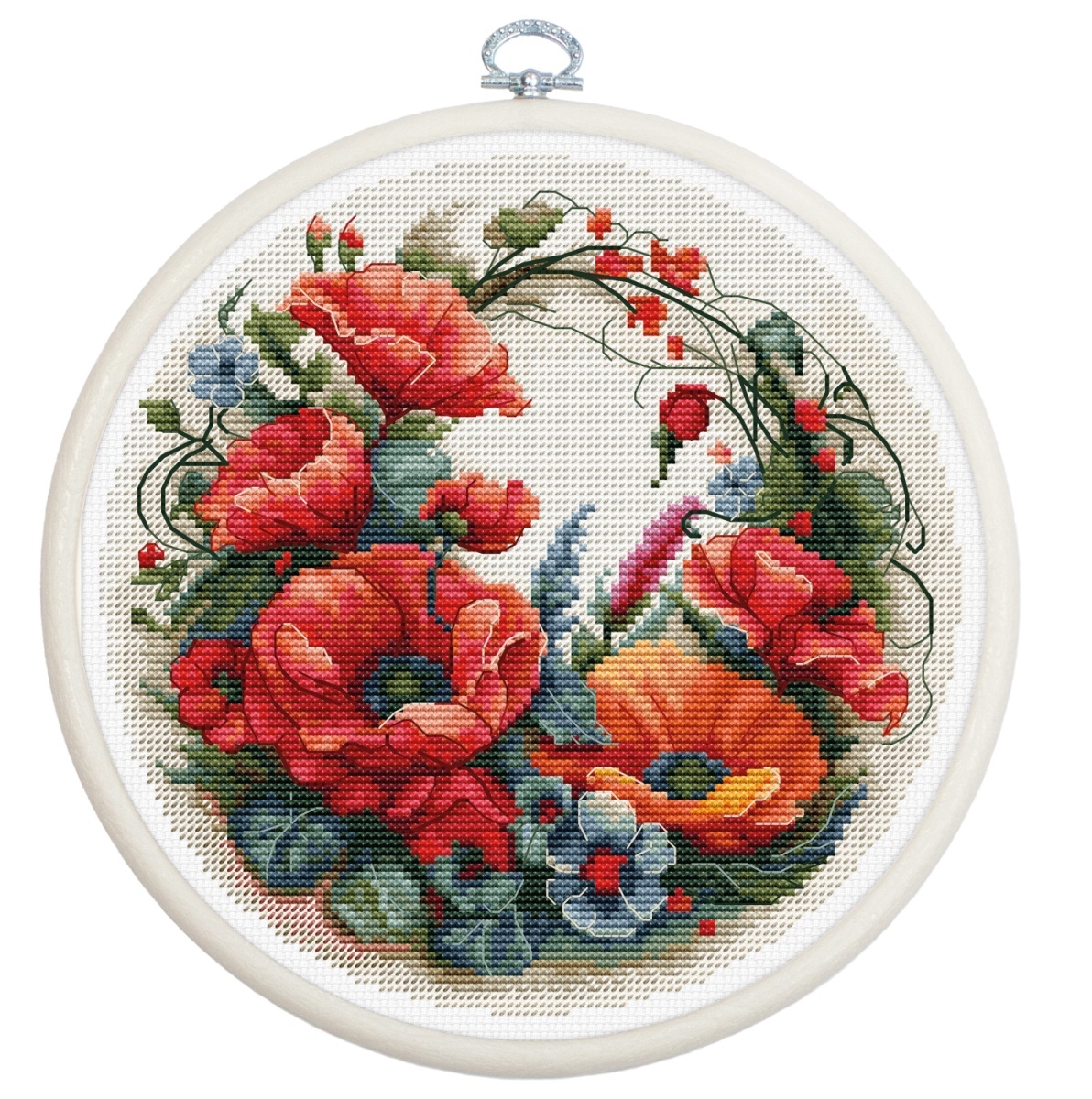Composition With Poppies Cross Stitch Kit фото 1