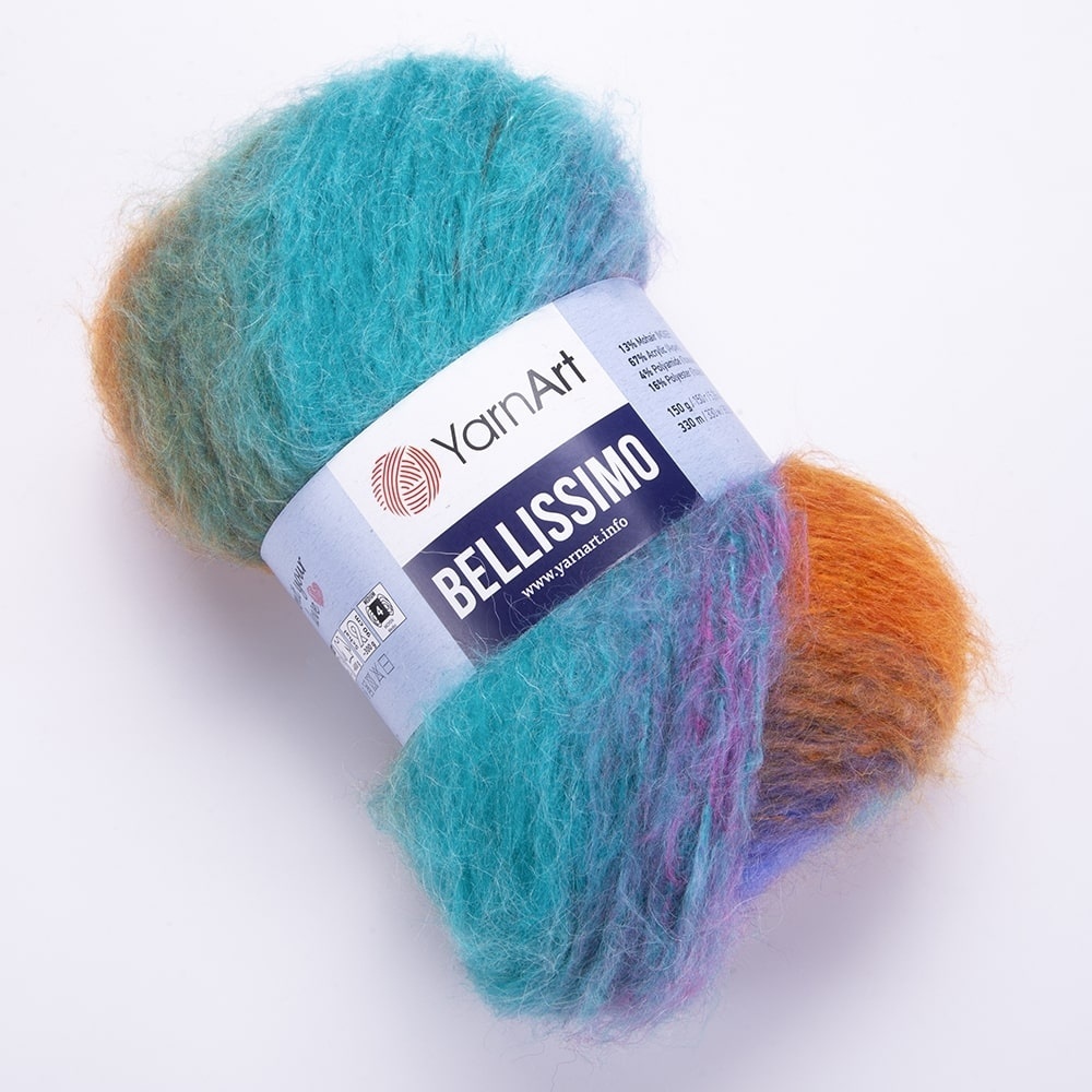 YarnArt Bellissimo 13% mohair, 67% acrylic, 4% polyamide, 16% polyester, 3 Skein Value Pack, 450g фото 22