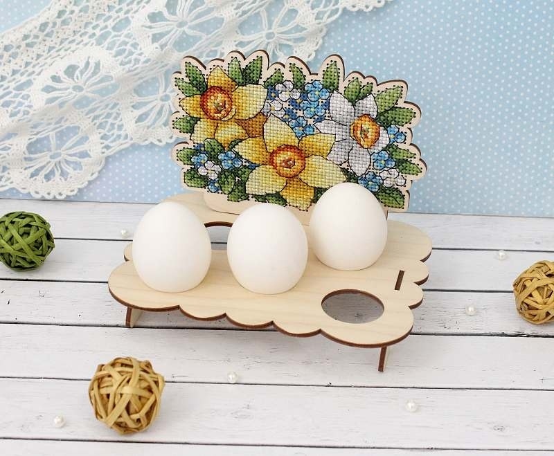 Flower Stand for Eggs Embroidery Kit фото 2