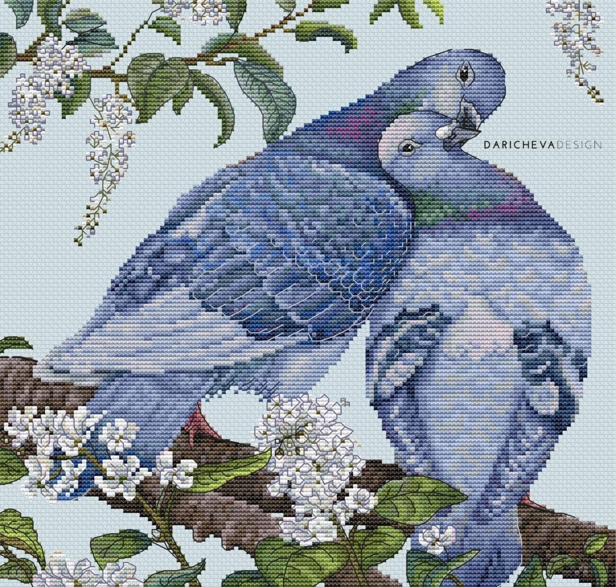 Doves Cross Stitch Chart фото 1