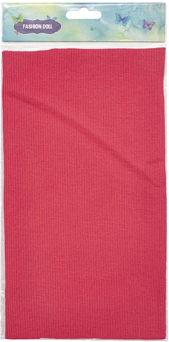 Bright Pink Tricotage with Lycra 30/1 Patchwork Fabric фото 2