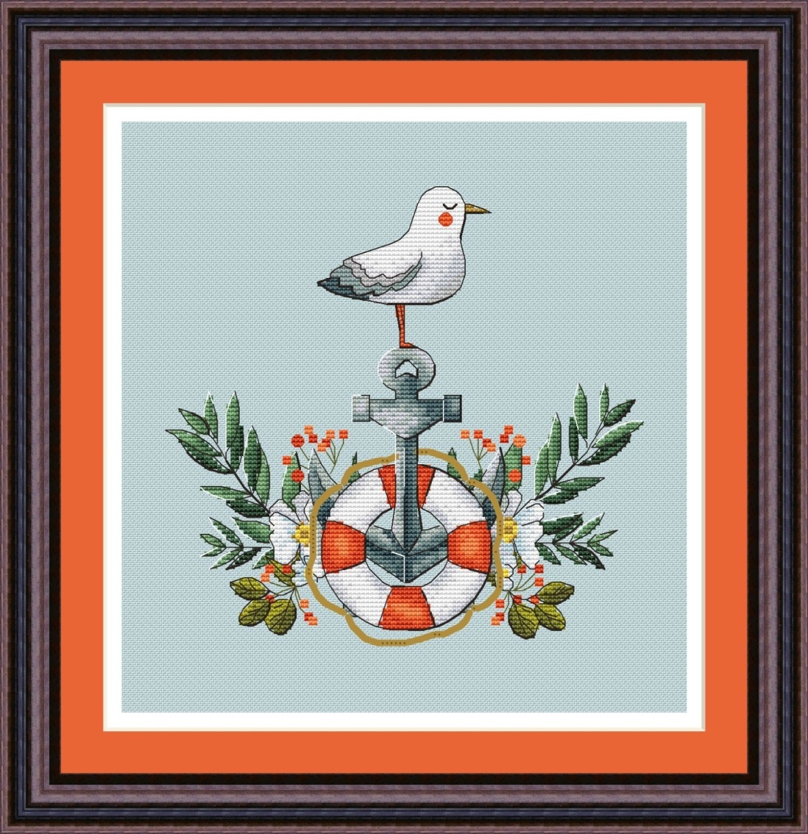 A Seagull Cross Stitch Chart фото 1