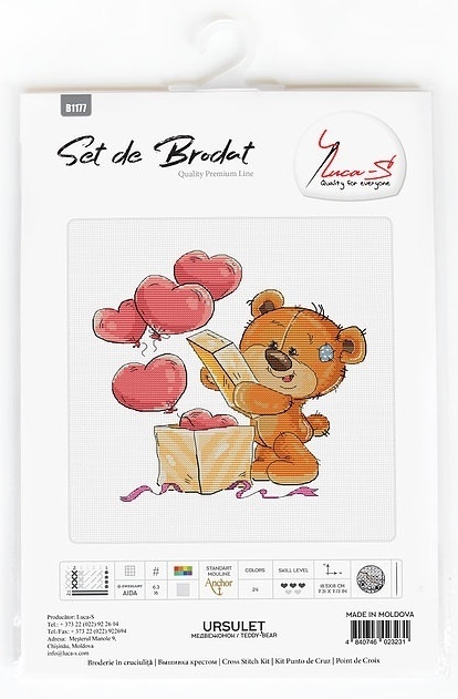 Teddy-bear 3 Cross Stitch Kit фото 2