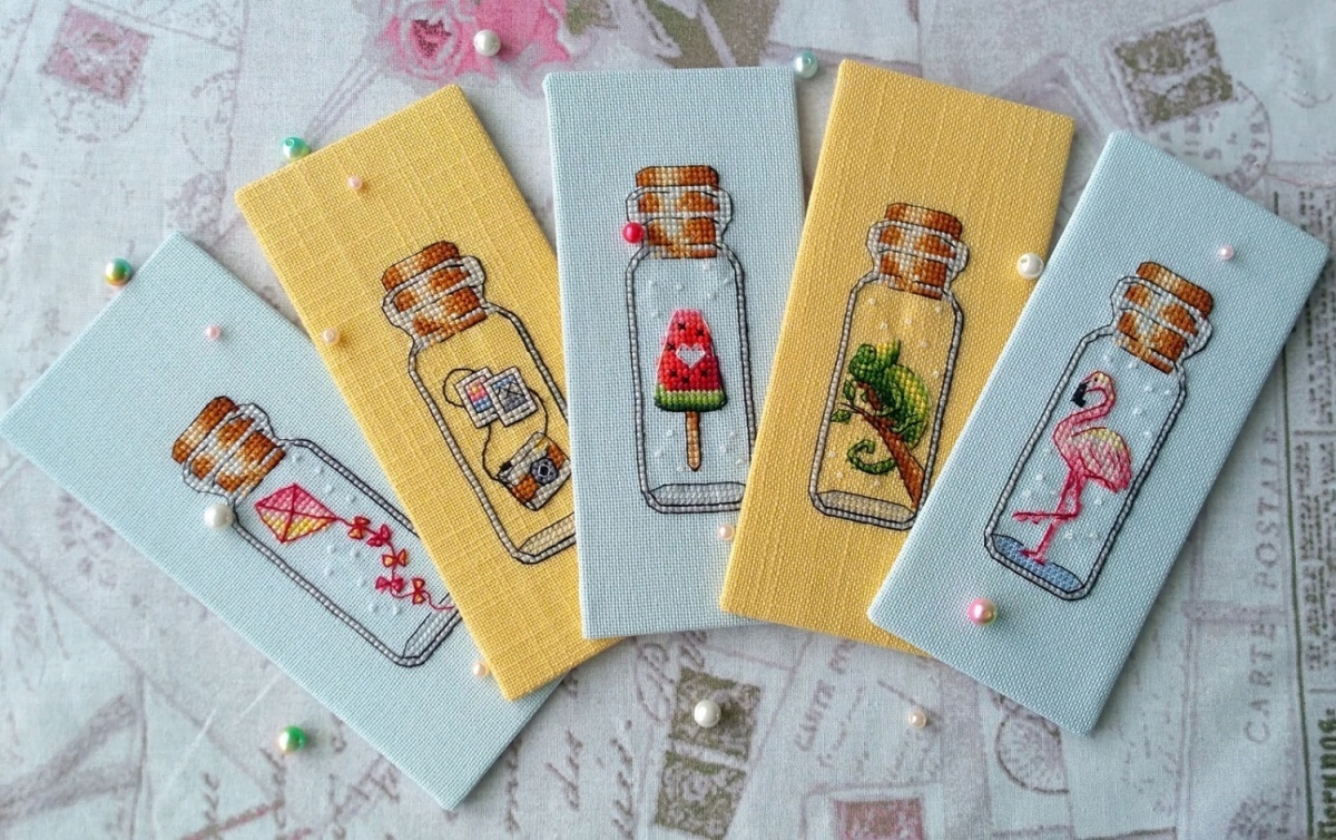 Bottles. Summer Shelf Cross Stitch Pattern фото 4