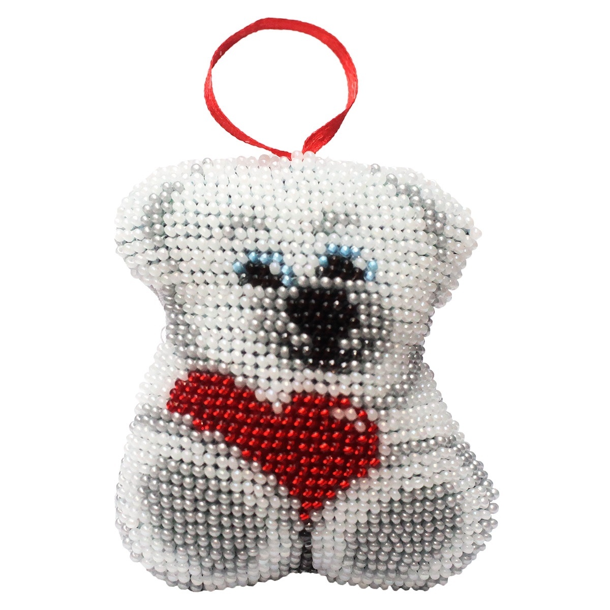 New Year's Toy Favorite Teddy Bear Bead Embroidery Kit фото 1