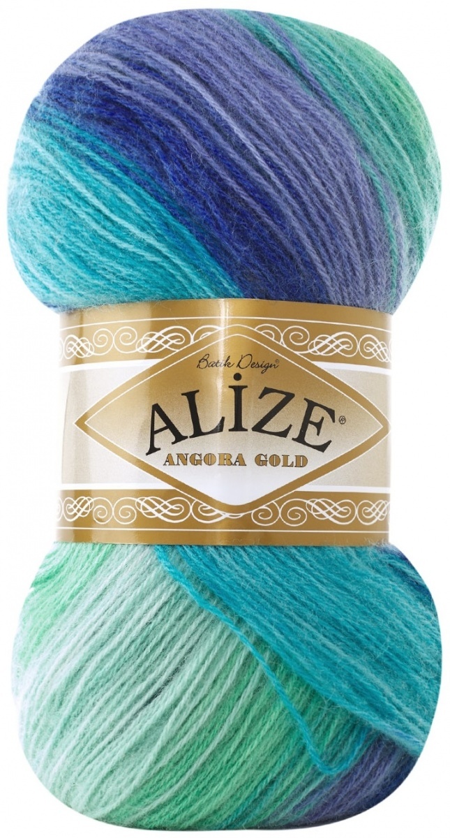 Alize Angora Gold Batik, 10% mohair, 10% wool, 80% acrylic 5 Skein Value Pack, 500g фото 2
