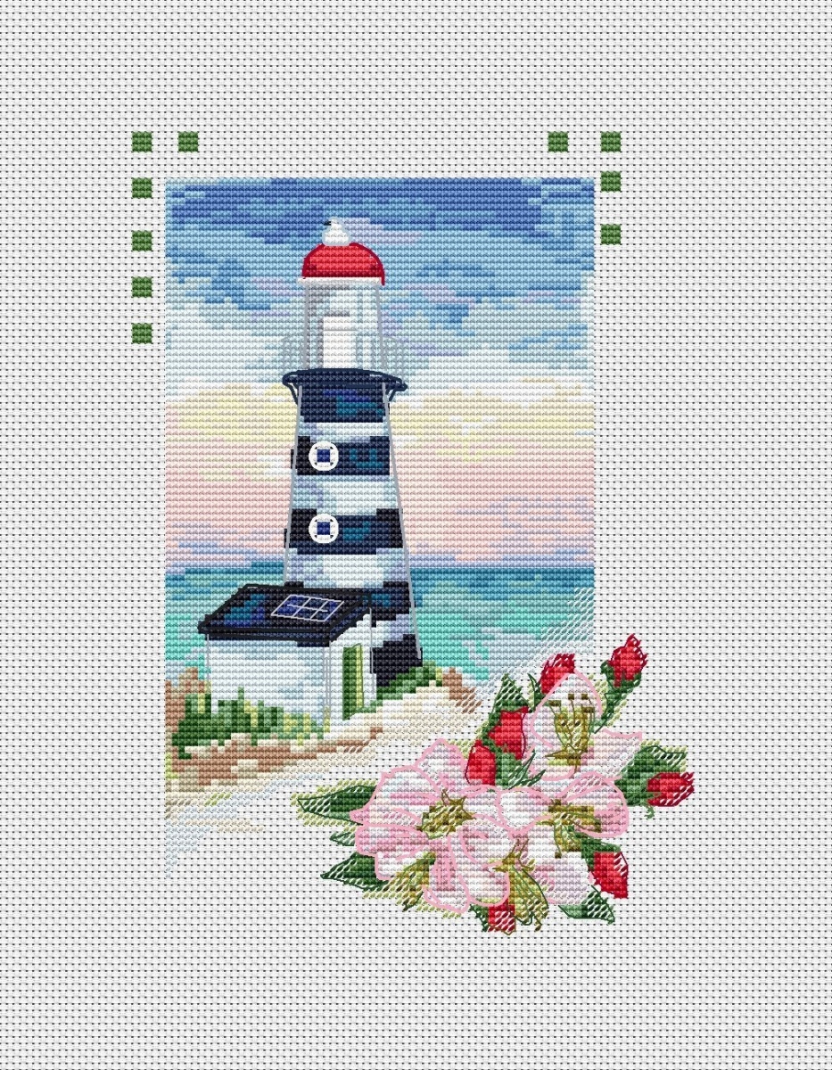 Rosehip Lighthouse Cross Stitch Pattern фото 2