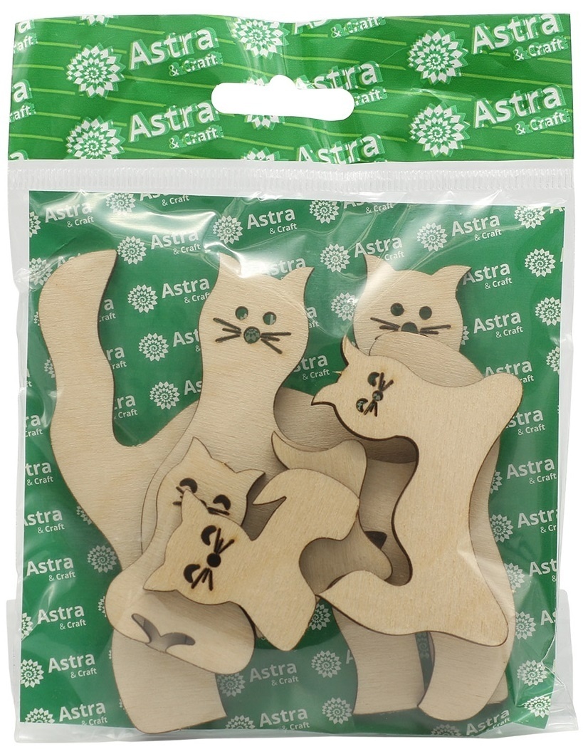 Wooden Christmas Toy Cats фото 2